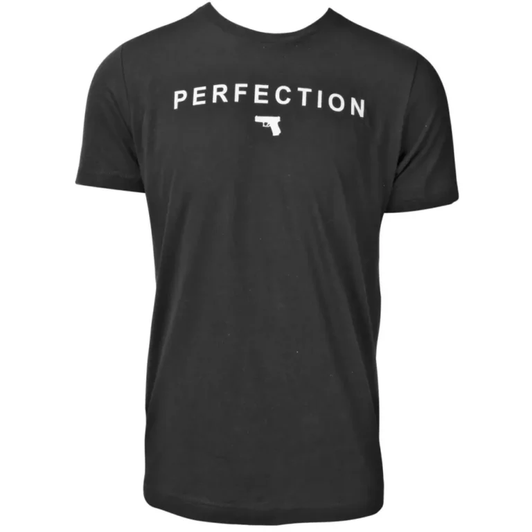 Glock AA75128 Perfection Pistol  Black Cotton Short Sleeve 2XL