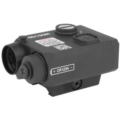 Holosun Technologies LS321G; 7075 Aluminum bodied multi- laser aiming device. Includes class IIIA visible red laser, class 2M IR laser, and IR Illuminator coaxially mounted for easy zeroing. Also features an IR Illuminator focus adjustment, quick release picatinny rail mount, remote pressure switch, and IP67 water resistance.