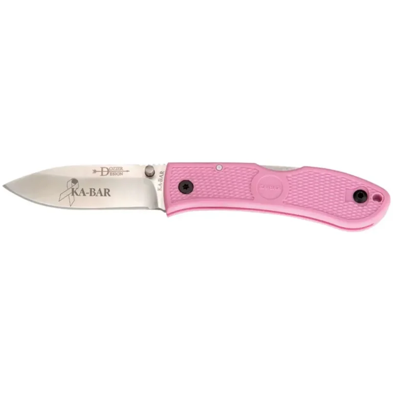 Ka-Bar 4062PK Dozier Hunter 3″ Drop Point Plain Zytel Pink Handle Folding Ka-Bar 4062PK Dozier Hunter 3″ Drop Point Plain Zytel Pink Handle Folding