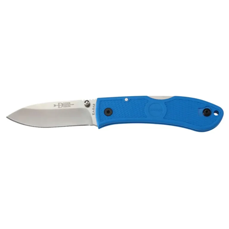 Ka-Bar 4062BL Dozier Hunter 3″ Drop Point Plain Zytel Blue Handle Folding Ka-Bar 4062BL Dozier Hunter 3″ Drop Point Plain Zytel Blue Handle Folding