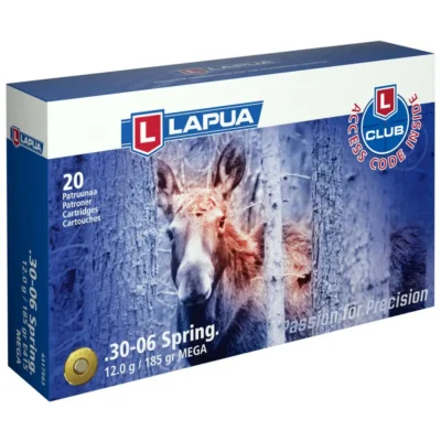 Lapua Rifle Ammo  30-06 Springfield 185gr Mega Soft Point bx/20