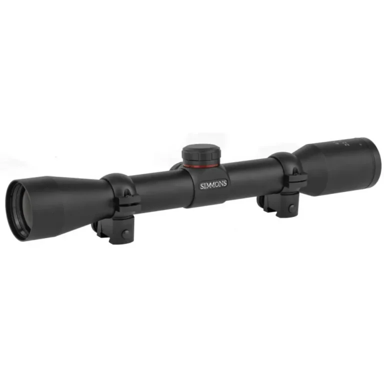 Simmons 22 Mag 4x 32mm Obj 21.00 ft @ 100 yds FOV 1″ Tube Black Matte Finish Tru
