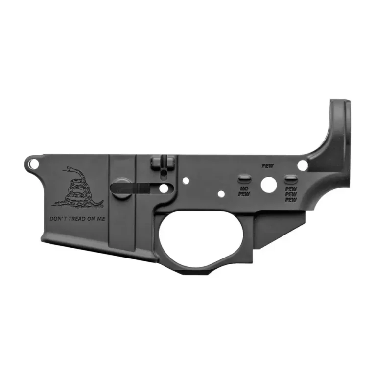Spike's Tactical, STLS034 Gadsden Logo, Stripped Lower, Semi-automatic, 223 Rem/556NATO, Black Finish, Non-Color