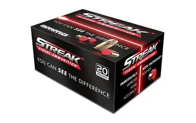 Ammo Inc 40180TMCSTRK Streak  40 S&W 180 gr Total Metal Jacket (TMJ) 20 Bx/ 10 C