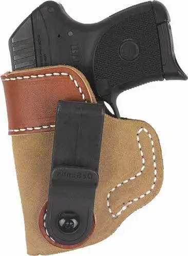 Desantis Gunhide 106NA85Z0 Sof-Tuck IWB Colt Commander Saddle Leather/Suede Tan Desantis Gunhide 106NA85Z0 Sof-Tuck IWB Colt Commander Saddle Leather/Suede Tan