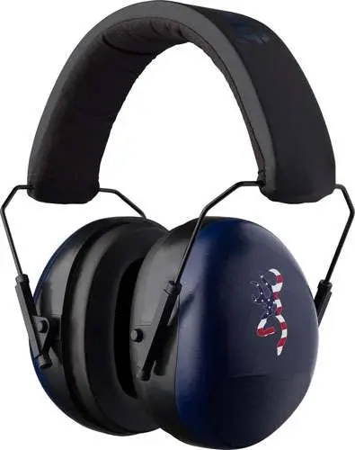 Browning 126387 Buckmark II   Earmuff 26 dB Red/White/Blue