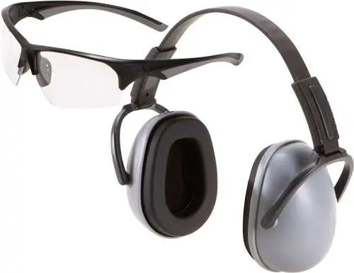 Allen 2229 Passive Muff & Eye Protection Combo 23 dB Gray Allen 2229 Passive Muff & Eye Protection Combo 23 dB Gray