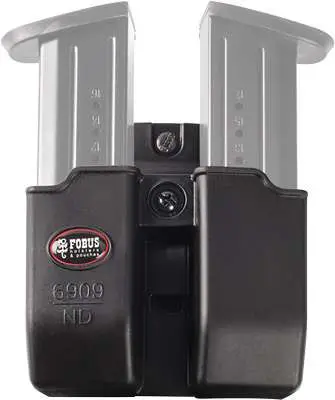 Fobus 6909NDBH Double 9mm Luger/40 S&W Single Stack Plastic Black Fobus 6909NDBH Double 9mm Luger/40 S&W Single Stack Plastic Black