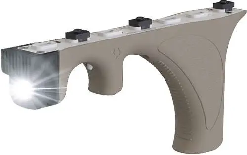 Viridian 4LUX Close Quarters Light 400 Lumen FDE Ergonomic Grip M-LOK Mnt Viridian 4LUX Close Quarters Light 400 Lumen FDE Ergonomic Grip M-LOK Mnt