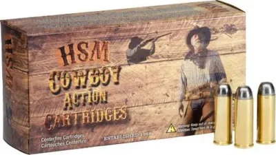 HSM 32402N Cowboy Action  32-40 Win 170 gr Round Nose Flat Point (RNFP) 20 Bx/ 2