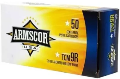 Armscor 50328 Pistol Value Pack 22 TCM 9R 39 gr Jacketed Hollow Point (JHP) 100