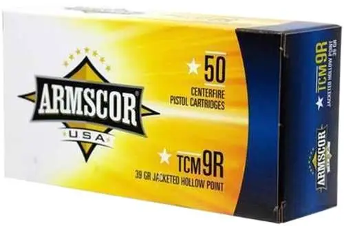 Armscor 50328 Pistol Value Pack 22 TCM 9R 39 gr Jacketed Hollow Point (JHP) 100