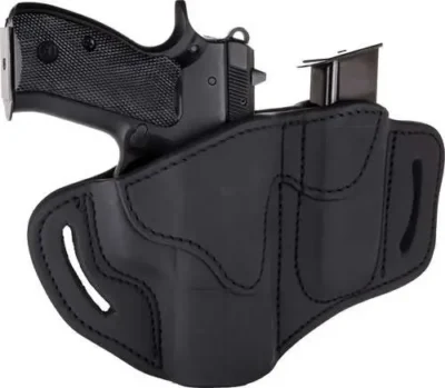 1791 Gunleather BH21M12SBLR BH2.1M1.2  Stealth Black Leather OWB Glock 19,23,25-