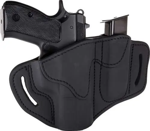 1791 Gunleather BH21M12SBLR BH2.1M1.2  Stealth Black Leather OWB Glock 19,23,25-