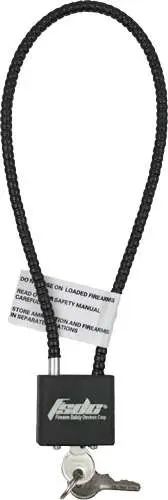 Firearm Safety Devices CL1020RKD Cable Gun Lock Black