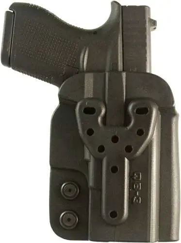 Comp-Tac QB Compatible w/ Glock 43/XD-S/M&P Shield/Walther PPS, CCP Black Kydex