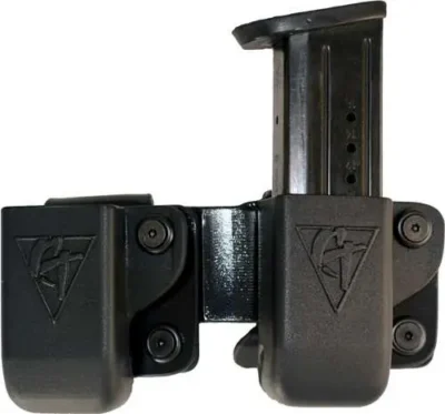 Comp-Tac Twin Mag Pouch Fits Sig P229/320 9mm Luger/40 S&W Kydex Black