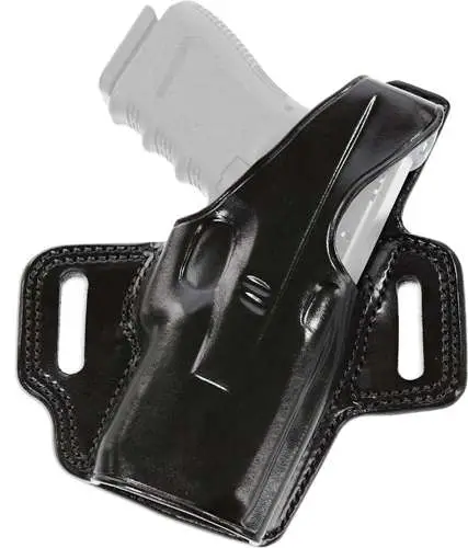 Galco FL104B Fletch High Ride Black Leather Belt S&W L Frame Right Hand Galco FL104B Fletch High Ride Black Leather Belt S&W L Frame Right Hand