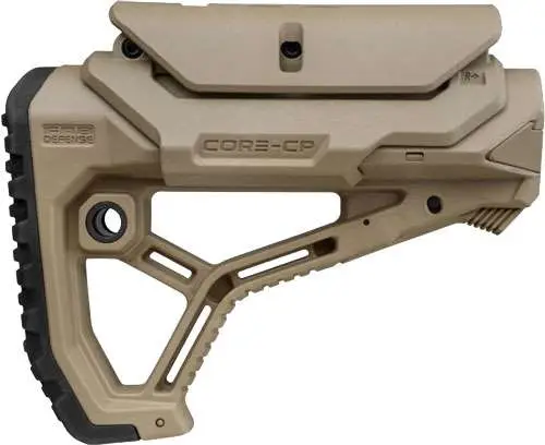 Fab Defense GL-CORE CP Buttstock w/ adj Cheek-Rest for Mil/Com Tubes FDE