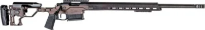 Christensen Arms 8010301201 Modern Precision  338 Lapua Mag 27″ Threaded Carbon Fiber Barrel 5+1, Black Nitride Finish, Desert Brown Anodized Folding Stock, Polymer Grip