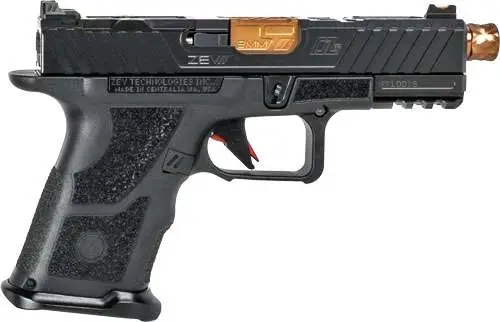 ZEV OZ9CCPTBBRZTH OZ9 Compact 9mm Luger 19+1 Black Polymer Grip Bronze Barrel Th ZEV OZ9CCPTBBRZTH OZ9 Compact 9mm Luger 19+1 Black Polymer Grip Bronze Barrel Th