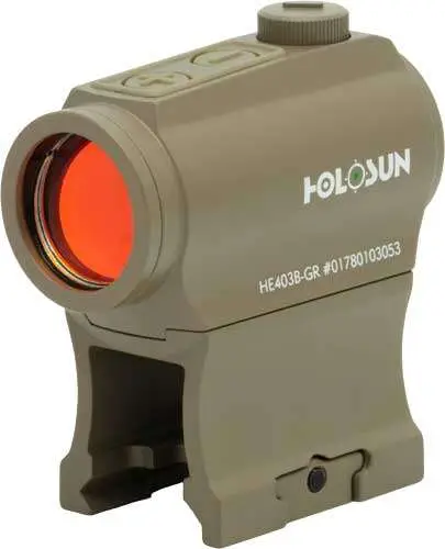 Holosun E403BGRFDE HE403B-GR-FDE MAO- Microarc Oxidation Flat Dark Earth 1x 20mm 20mm Tube 2 MOA Green Dot Reticle 2 MOA Dot Carbine/Rifle Holosun E403BGRFDE HE403B-GR-FDE MAO- Microarc Oxidation Flat Dark Earth 1x 20mm 20mm Tube 2 MOA Green Dot Reticle 2 MOA Dot Carbine/Rifle