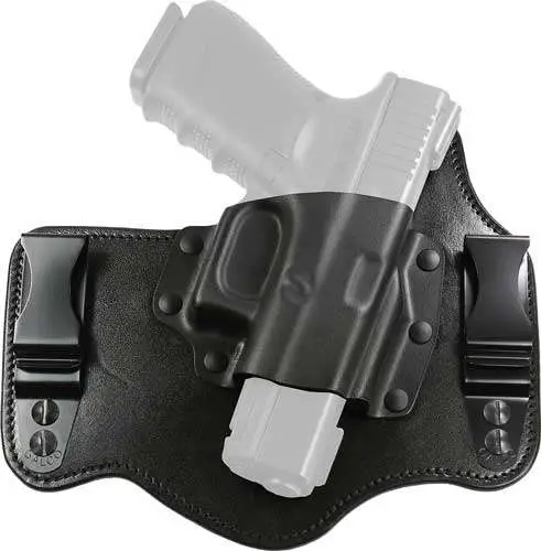 Galco KT600B KingTuk Deluxe Black Kydex/Leather IWB Fits Glock 42, 43 Right Hand