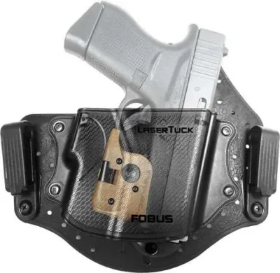 Fobus LASERTUCK LaserTuck IWB  Compact/Sub-Compact w/Light or Laser Polymer Blac
