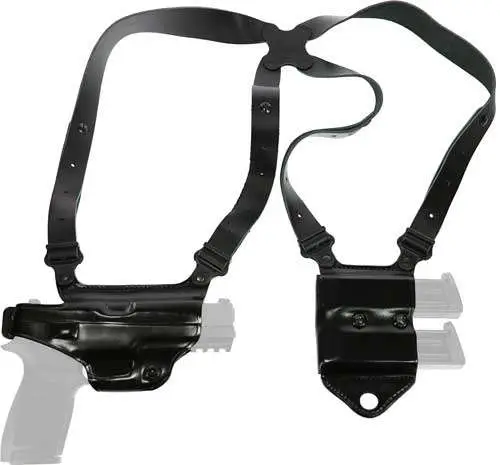 Galco MCII212B Miami Classic II Shoulder System Black Leather 1911 5″ Right Hand