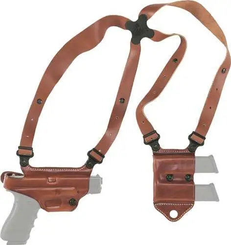 Galco MCII224 Miami Classic II Shoulder System Tan Leather Fits Glock 17,19,22-2