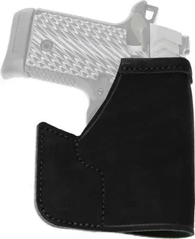 Galco PRO286B Pocket Protector  Black Leather Fits Glock 27 Ambidextrous Hand