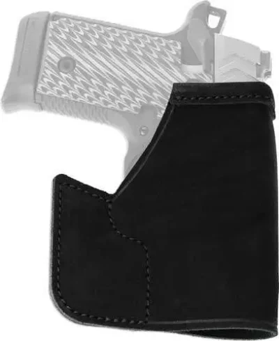 Galco PRO436B Pocket Protector  Black Leather Ruger LCP Right Hand