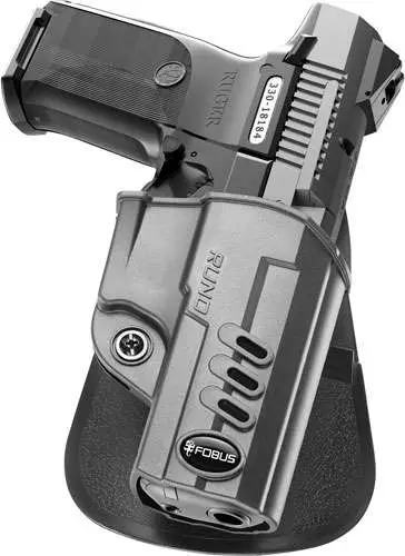 Fobus RUND Evolution  Paddle Black Polymer Belt Ruger SR9,SR9c,SR40,SR40c Right