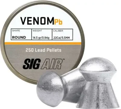 Airgun .22 Cal Venom Pellets, 250 Count