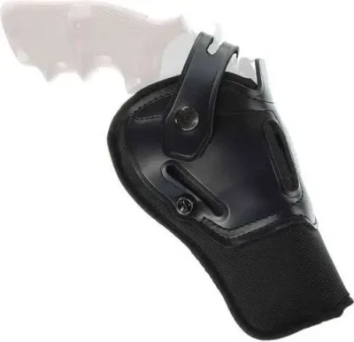 Galco SR63B Switchback  OWB Black Leather Belt Slide Fits Ruger Alaskan/S&W N Frame Fits 1-1.50″ Barrel Fits 2.50″ Barrel Ambidextrous