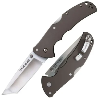 Cold Steel Code-4 Tanto Lockback Knife (3.5″ Satin)