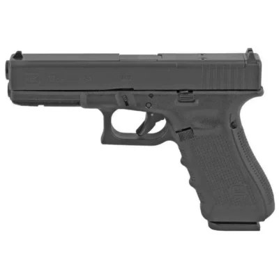 Glock PG1750203MOS G17 Gen 4 MOS 9mm Luger 4.49″ 17+1 Black Steel, Black Modular