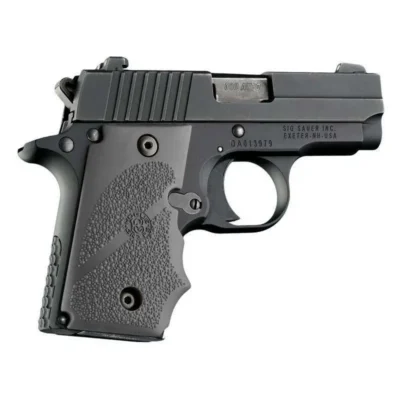 HOGUE RUBBER GRIP SIG P238 W/Finger Grooves Slate Grey