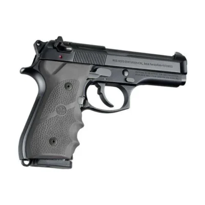 HOGUE RUBBER GRIP BERETTA 92’S W/FINGER GROOVES Slate Grey