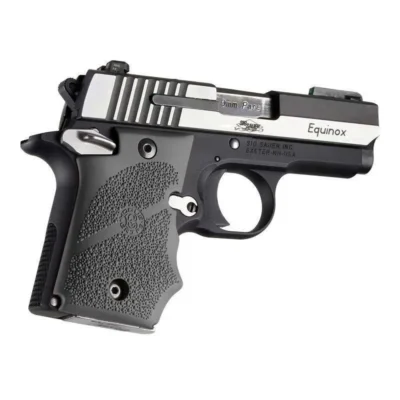 HOGUE RUBBER GRIP SIG P938 Ambi Safety W/Finger Grooves Slate Grey