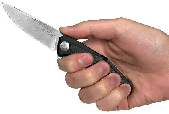 Kershaw 4037 Atmos  3″ Stainless Steel Satin with Sanded Flats Modified Drop Poi