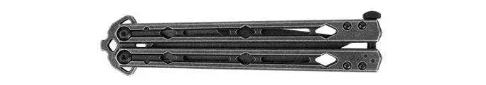 Luncha Drop Point 4.6″ Blkwsh ButterflyKnife Luncha Drop Point 4.6″ Blkwsh ButterflyKnife