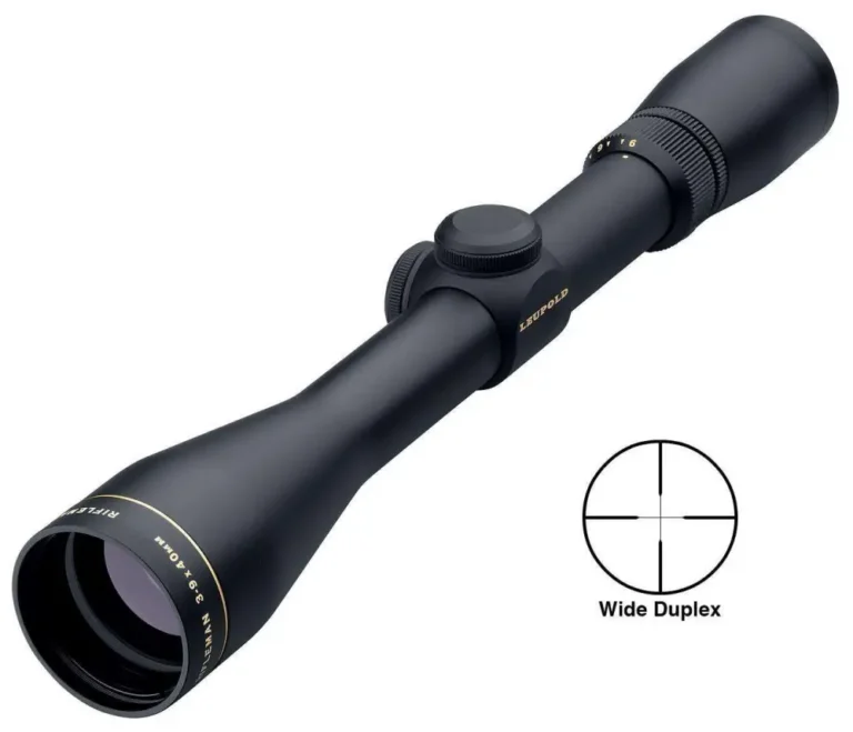 Leupold 56160 Rifleman  3-9x 40mm Obj 32.9-13.1 ft @ 100 yds FOV 1″ Tube Black M