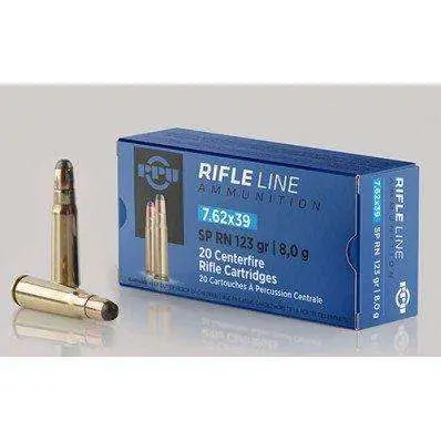 PPU PP76239P Metric Rifle  7.62x39mm 123 gr Pointed Soft Point (PSP) 20 Bx/ 50 C