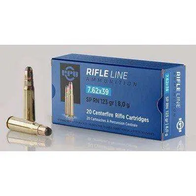 PPU PP76239S Metric Rifle  7.62x39mm 123 gr Soft Point (SP) 20 Bx/ 50 Cs
