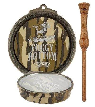 Primos PS2906 Foggy Bottom  Wild Turkey Hand Glass Pot Call Mossy Oak BottomLand