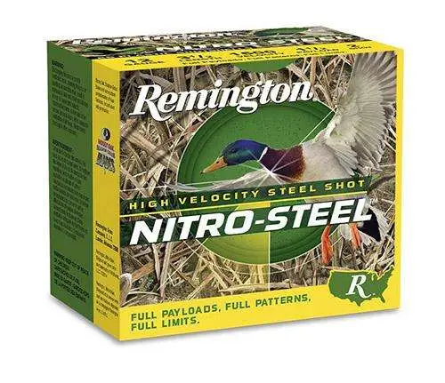Remington Ammunition NS12M1 Nitro Steel 12 Gauge 3″ 1 1/4 oz 1 Shot 25 Bx/ 10 C Remington Ammunition NS12M1 Nitro Steel 12 Gauge 3″ 1 1/4 oz 1 Shot 25 Bx/ 10 C