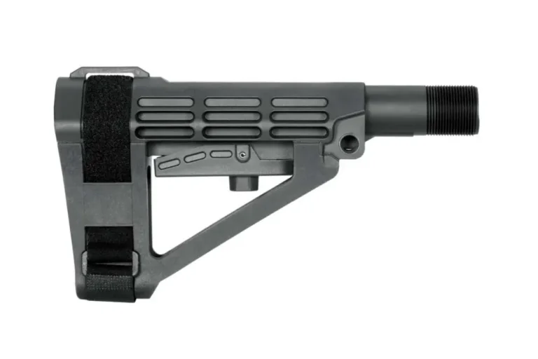 SB Tactical SBA403MSB SBA4  AR with Carbine Extension 5-Position Gray