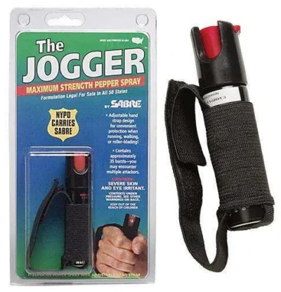 Sabre 922JOCUS Self Defense Spray Runner Runner Pepper Gel w/Adjustable Hand Str