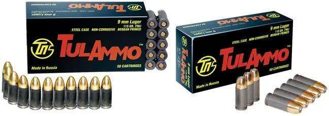 Tulammo TA919150 Handgun 9mm Luger 115 gr Full Metal Jacket (FMJ) 50 Bx Tulammo TA919150 Handgun 9mm Luger 115 gr Full Metal Jacket (FMJ) 50 Bx